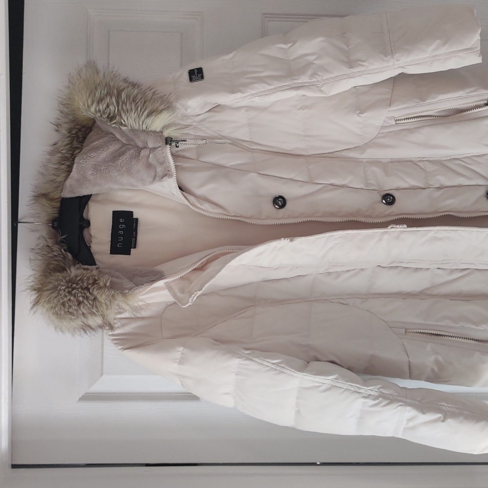 Below 32 degrees new age thermal coat with faux fur lined hood